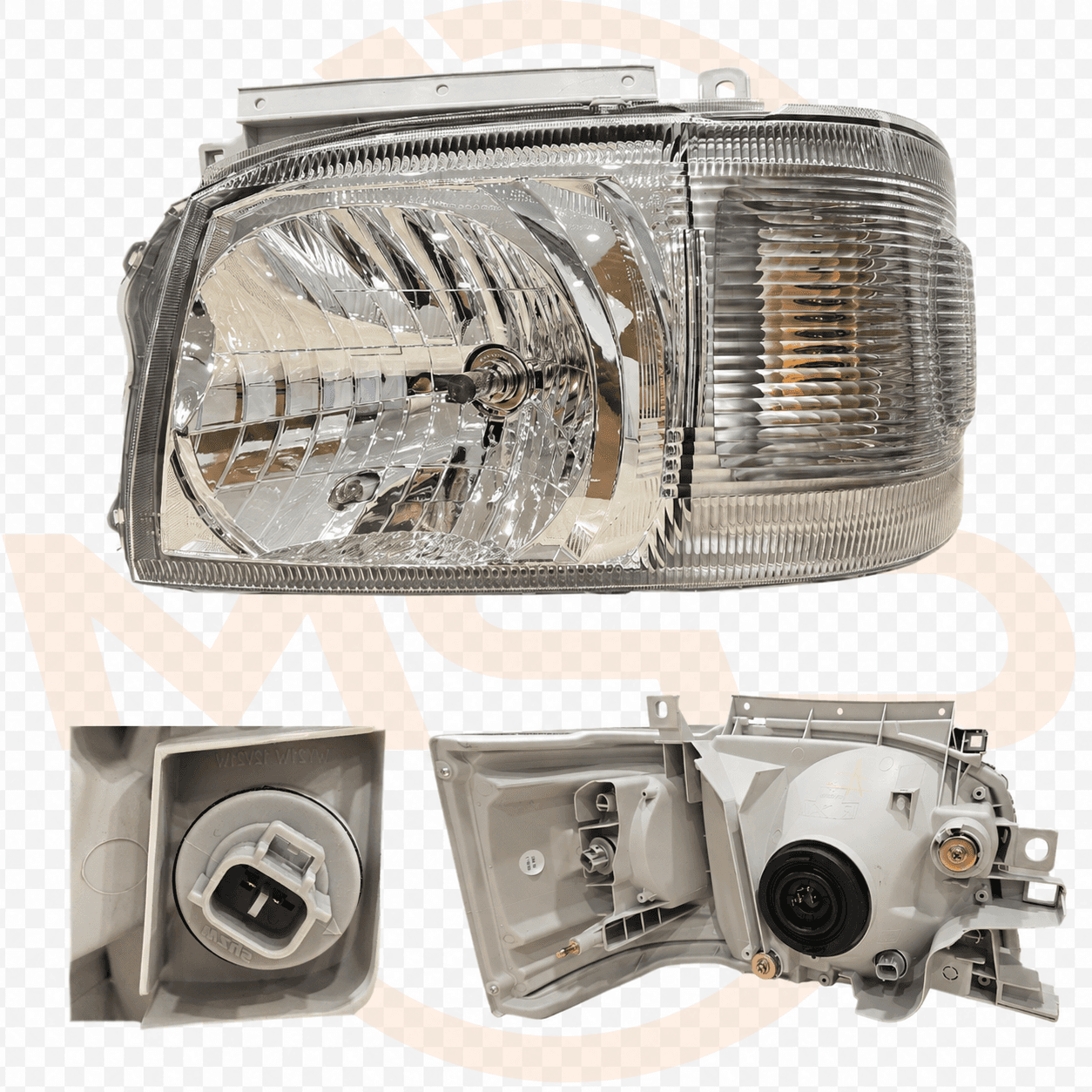 TOYOTA HIACE H200 HEAD LAMP (WITH BULB & SOCKET) - LH