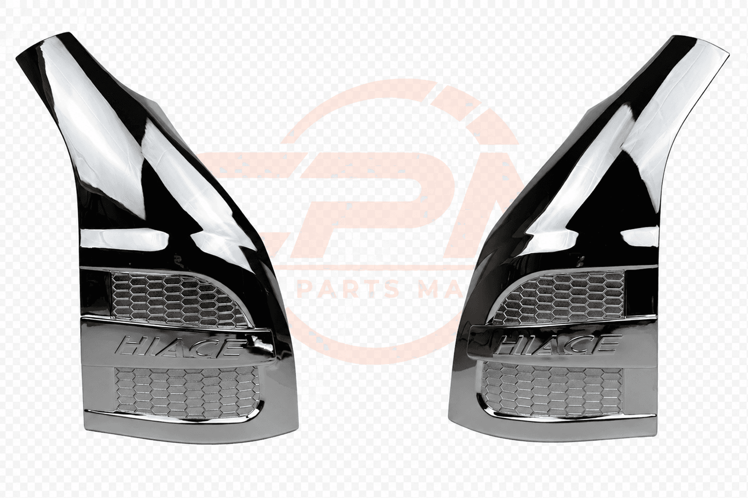 TOYOTA HIACE H200 FRONT GUARD DECORATIVE COVER (CHROME) - SET