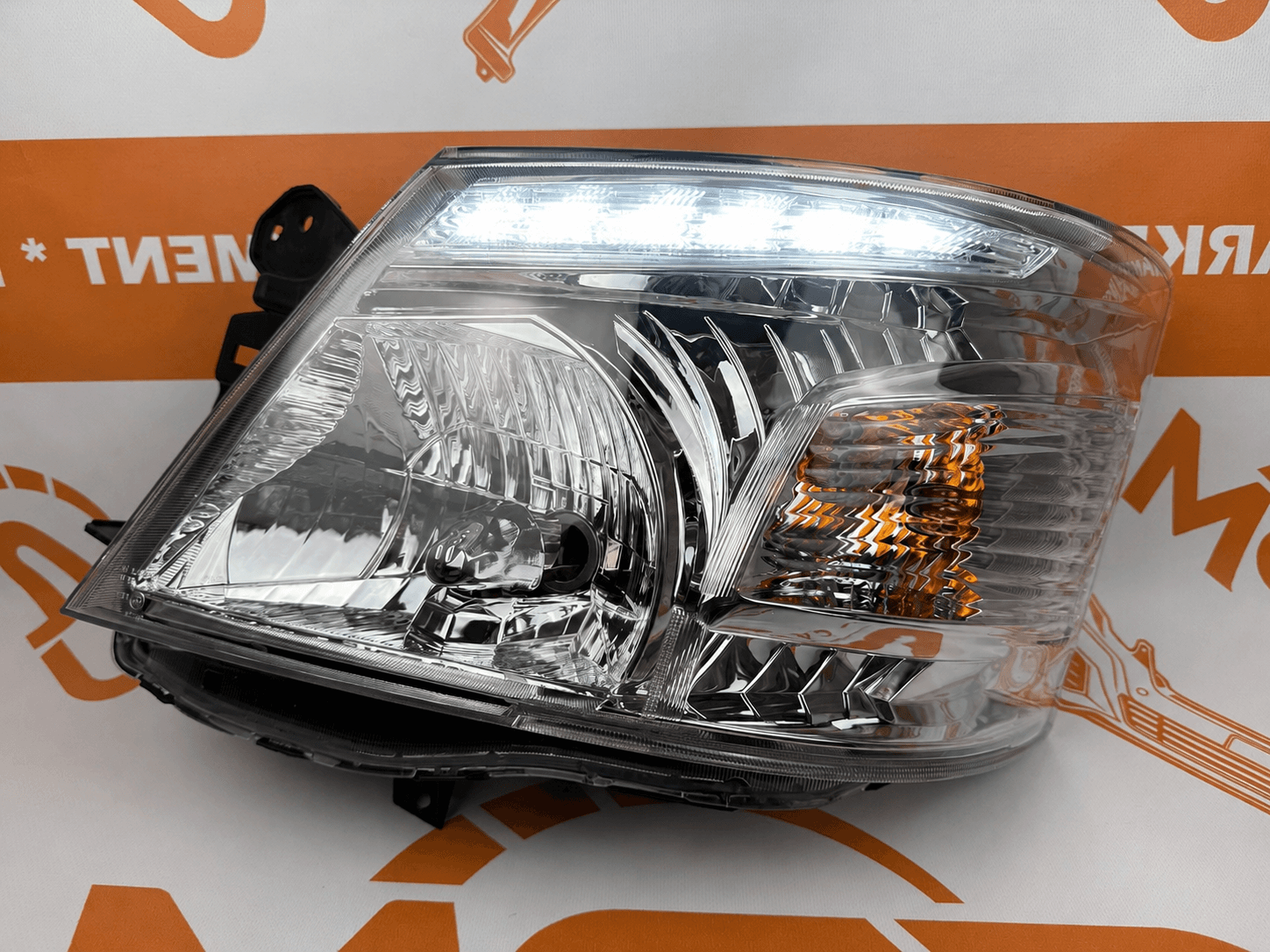 Headlight Suitable For Nissan Caravan NV350/E26 2013-2017 - White Interior, Top LED Strip - LH