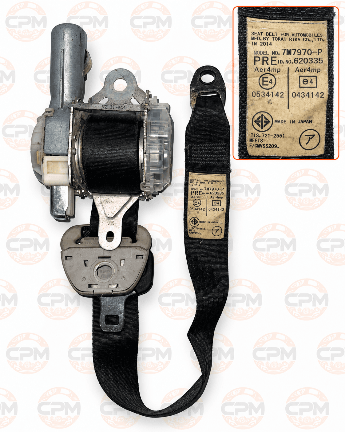 Toyota Hiace H200 Seat belt 7M7970-P - LH