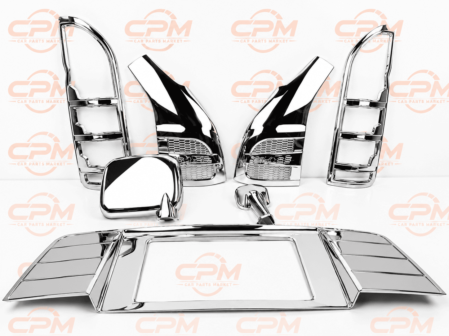 Chrome Decorative Covers Suitable for Toyota Hiace 2005-2020 - Set