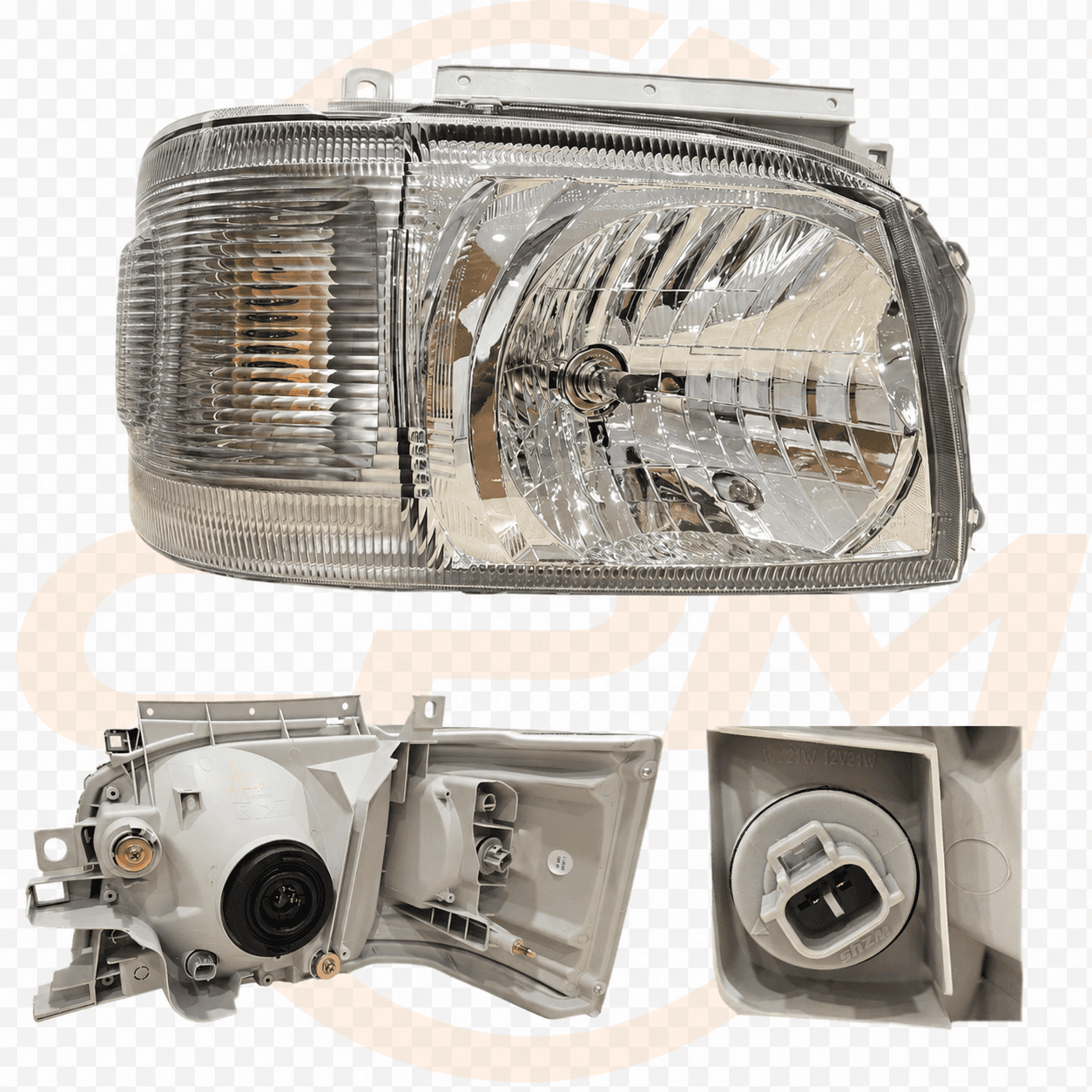 TOYOTA HIACE H200 HEAD LAMP (WITH BULB & SOCKET) - RH